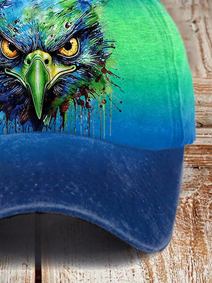 Navy Football Print Baseball Cap