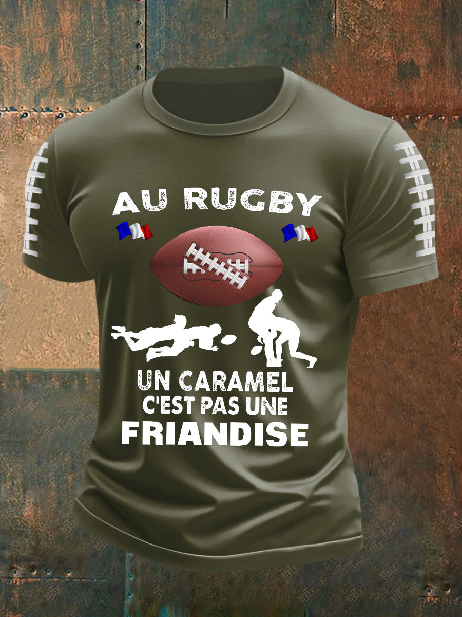 T-shirt à manches courtes Au Rugby Un Caramelo Homme