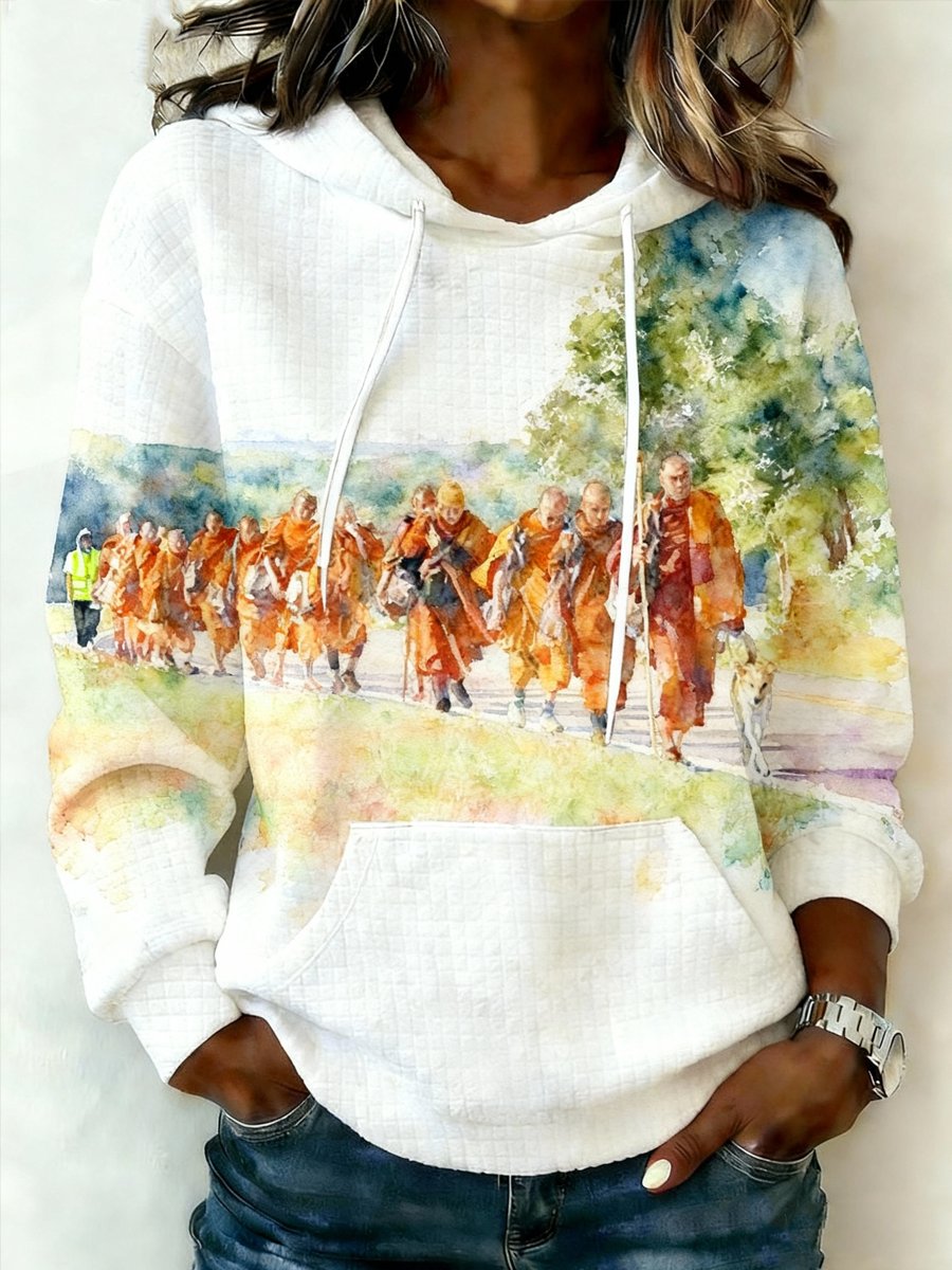 Women's hooded sweatshirt, designed for women who pursue a healthy lifestyle.