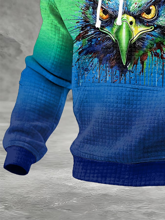 Men's Football Printed Hoodie