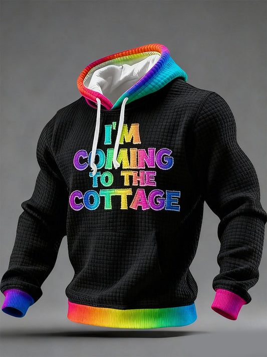 Men's Retro Romantic Ice Hockey Hoodie