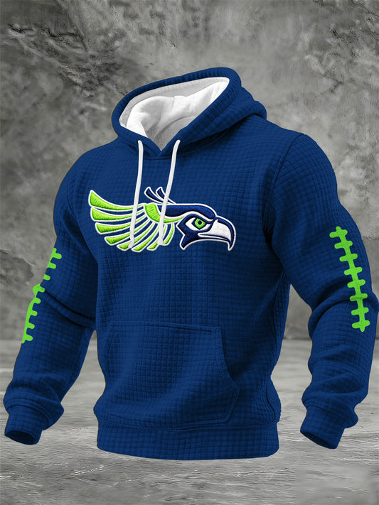 Men's Football Printed Casual Hoodie