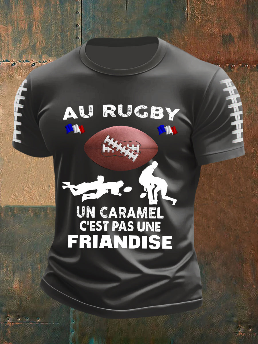T-shirt à manches courtes Au Rugby Un Caramelo Homme