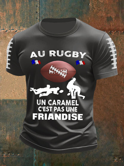 T-shirt à manches courtes Au Rugby Un Caramelo Homme