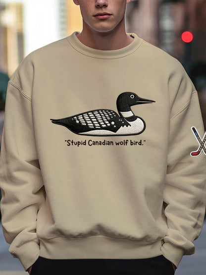 Men's Hockey Romance Print Casual Sweatshirt
