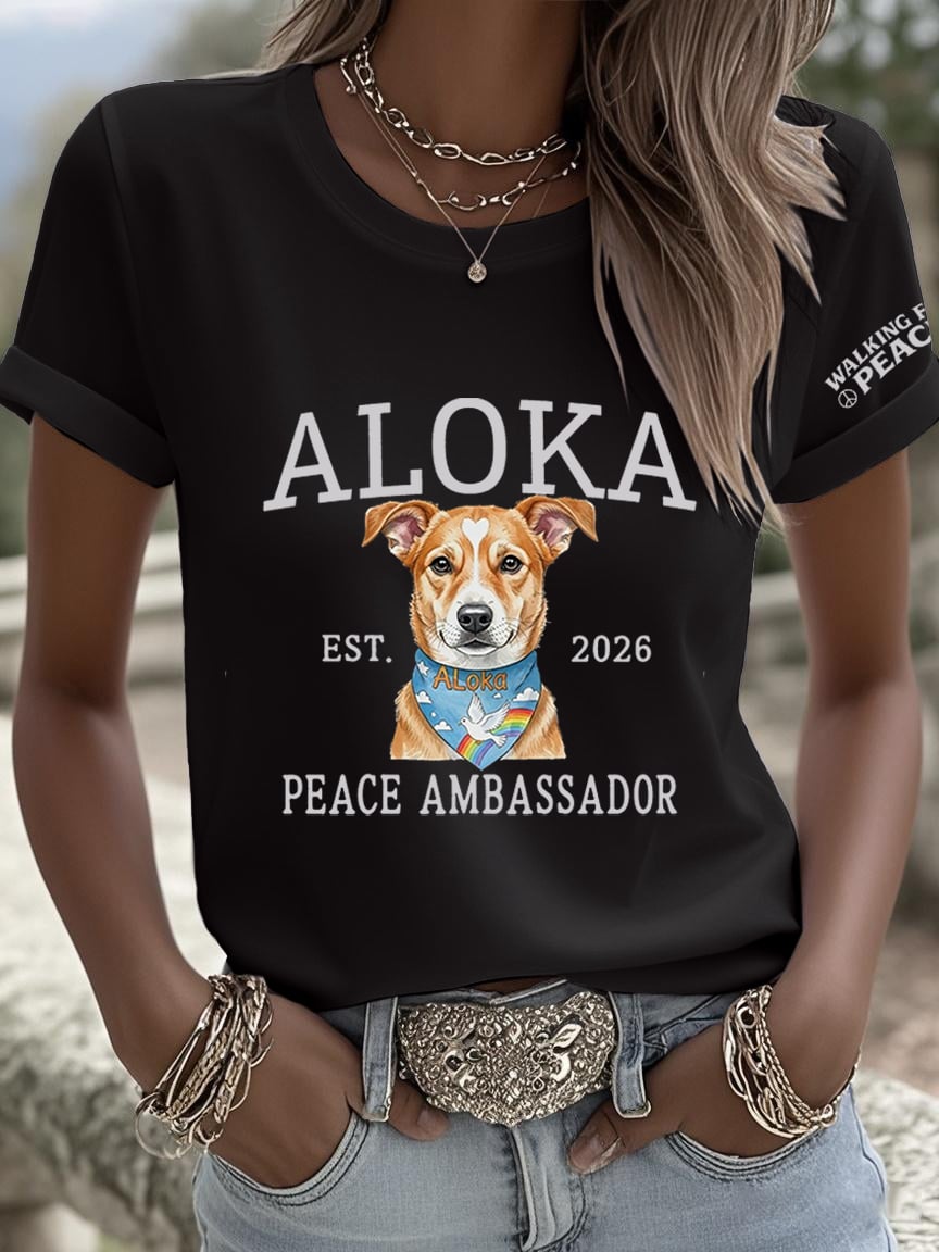 Women's Walk For Peace  Art  Print T-Shirt