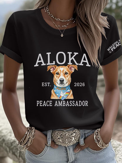 Women's Walk For Peace  Art  Print T-Shirt