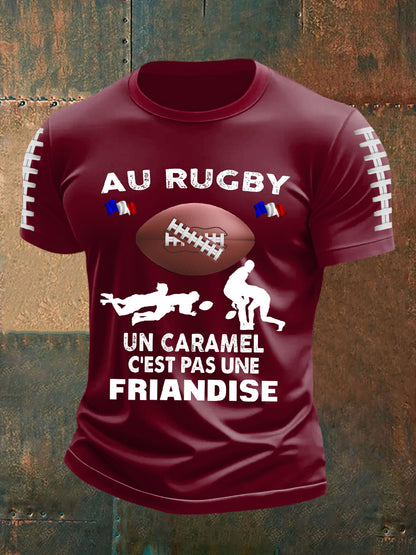 T-shirt à manches courtes Au Rugby Un Caramelo Homme